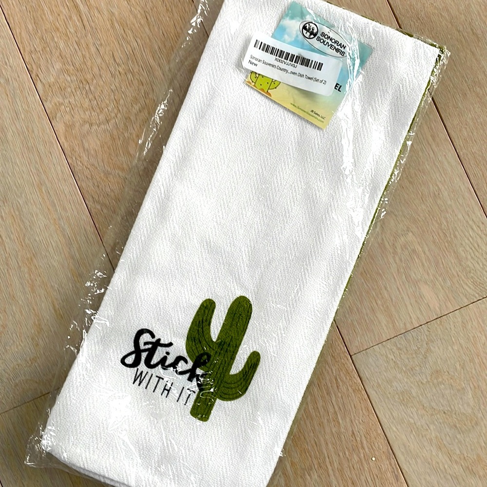 New with tags, cactus dish towel